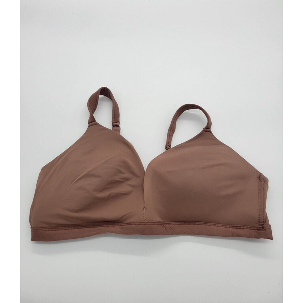 Anne Klein Brown Seamless Lightly Lined Full Coverage Wire Free Bra Size 40D